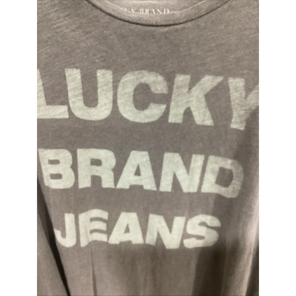 Lucky‎ Brand MENS T- Shirt Grey XL Graphic - Picture 4 of 9